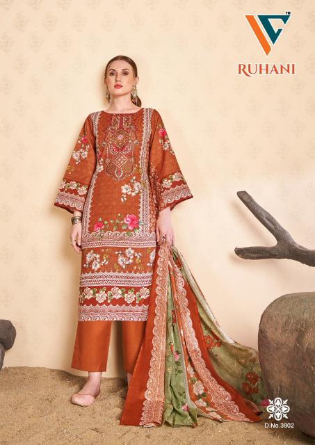 Vandana ruhani vol-39 cotton dress material wholesale price in